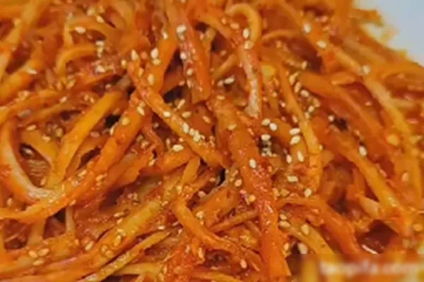 图片[1]-朝鲜族拌桔梗(苟宝)咸菜课程-小吃方略网