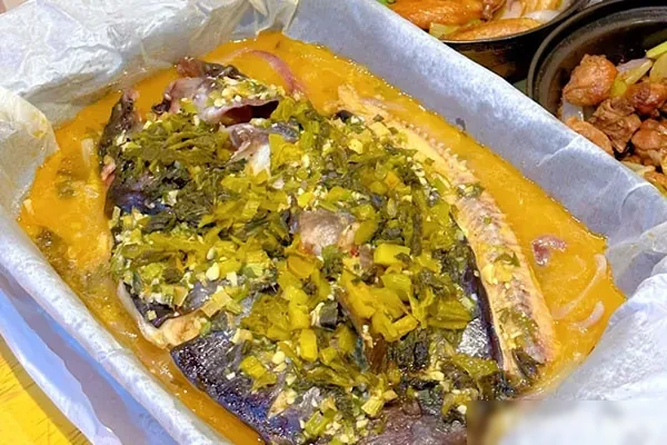 图片[1]-酸菜纸包鱼系列技术配方和视频教程-小吃方略网