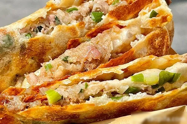 图片[1]-鲜肉饼商业版+摆摊视频课程-小吃方略网