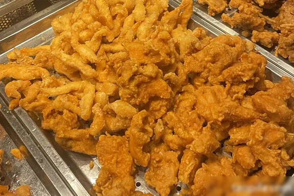 炸鸡地摊（香酥蘑菇+鸡锁骨+中式炸鸡）-小吃方略网