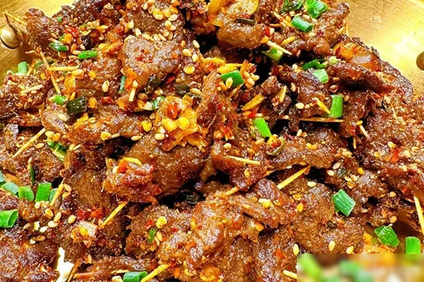 牙签牛肉制作教程-小吃方略网