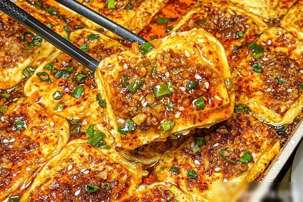 铁板包浆豆腐技术-小吃方略网