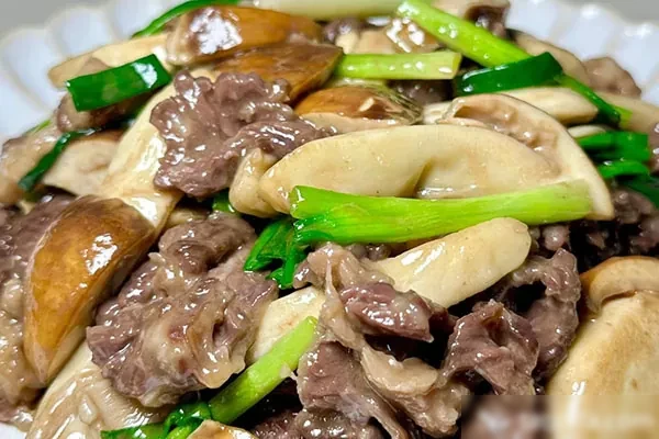 图片[1]-松茸金丝牛肉技术配方和视频教程-小吃方略网