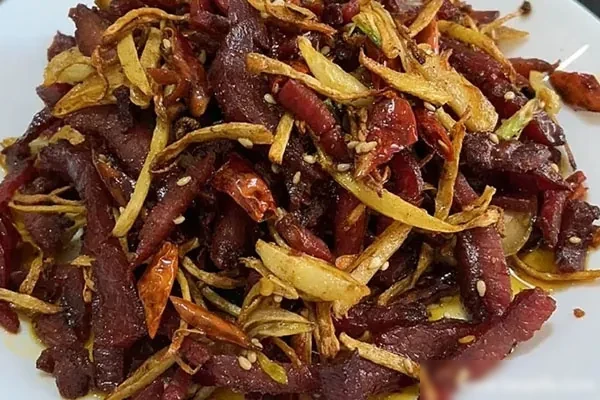 干煸牛肉技术配方和视频教程-小吃方略网